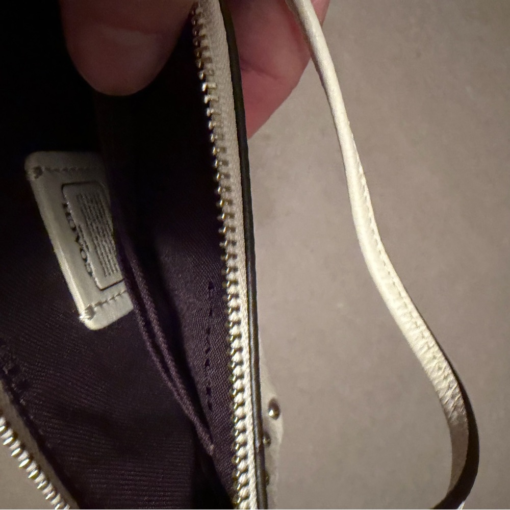 Coach Cream Studded Wristlet - Picture 9 of 9